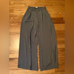 Wide Leg Gray Pants